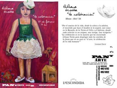 Liliana Trotta " La celebración " / Martes 24 Bs.As. en Boedo 880
