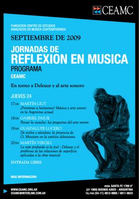 CEAMC -Jornadas de reflexión en música - Programa&#8207;
