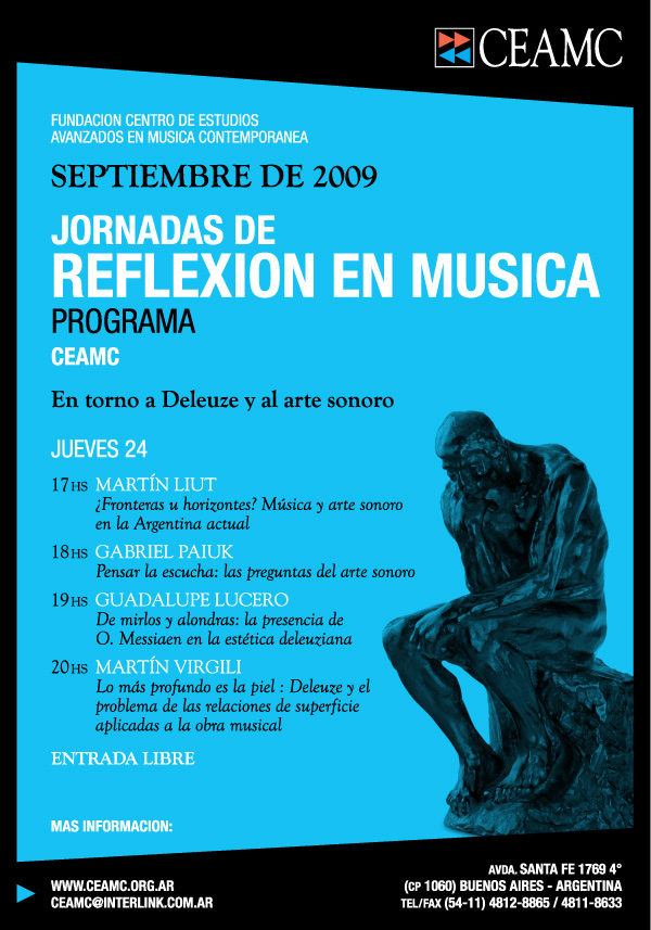 CEAMC Jornadas de reflexión en música/ Buenos Aires