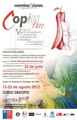 V Curso gratuito de Composición e Interpretación musical COPIU 2012, por Luca Belcastro